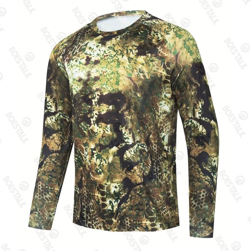 Spring and autumn fishing wear, men's long-sleeve fishing wear, sea fishing boat, lure fishing, quick-drying, breathable sun-protection fishing wear