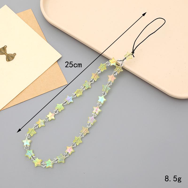 Elegantní perlový mašličkový korálkový řetízek na telefon a všestranná šňůrka pro ženy