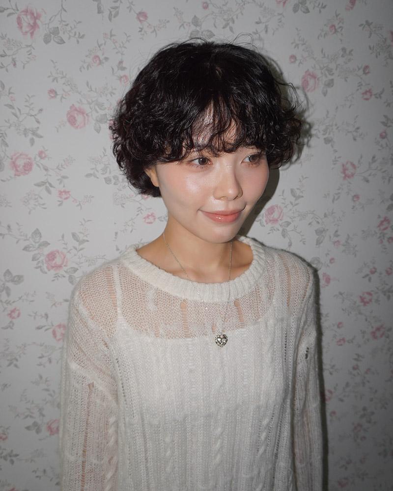 Pair Of Love [925Silver]Cushion Heart Ribboon Necklace