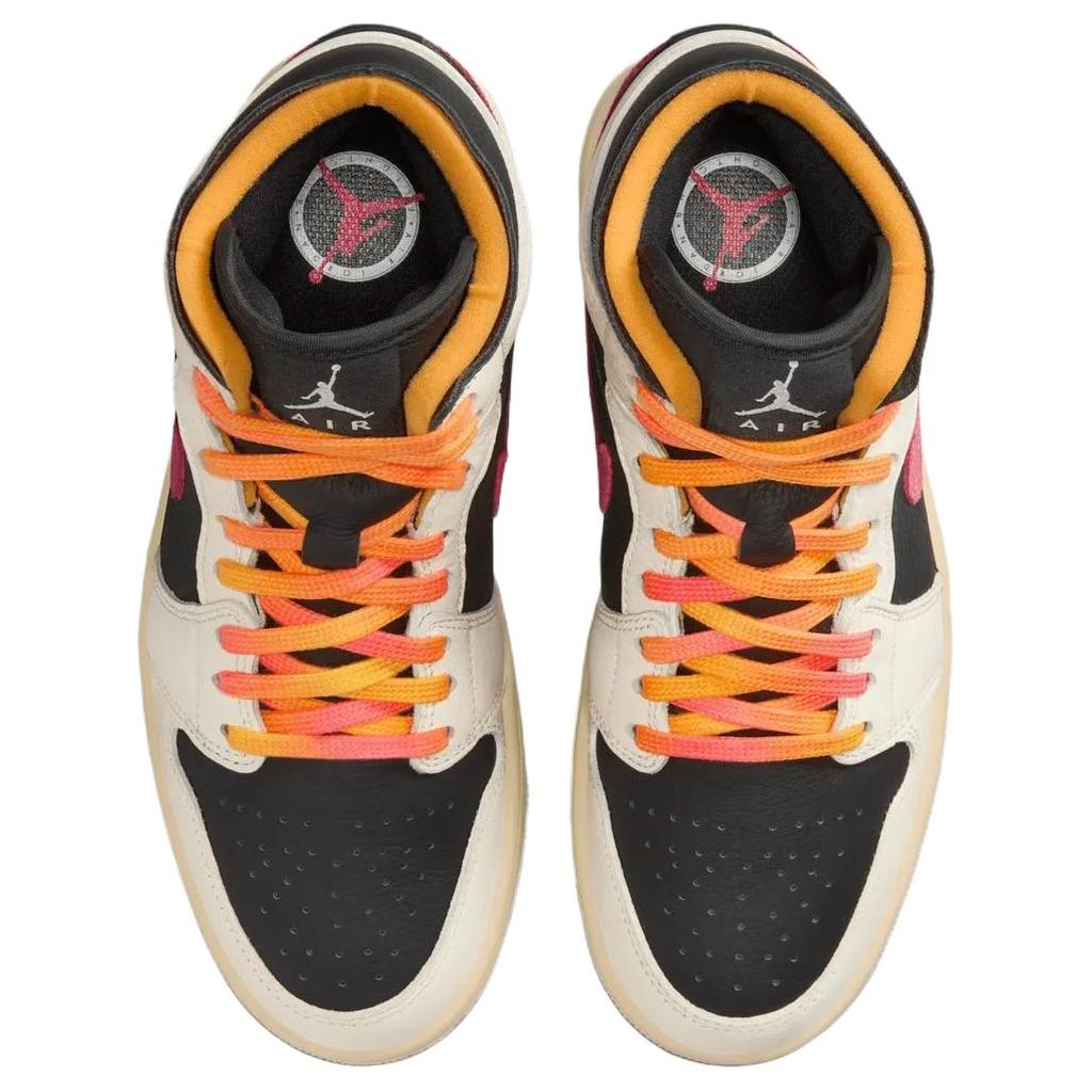 Jordan Scarpe da Basket Vintage Air Jordan 1 Mid top Donna Beige IB7007-107