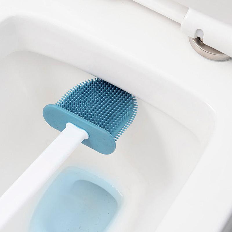 3 In 1 Toilet Brush Wall Mounted Multi-Functional Cleaning Tools With Drain Base Home Wc Bathroom Accessories Set