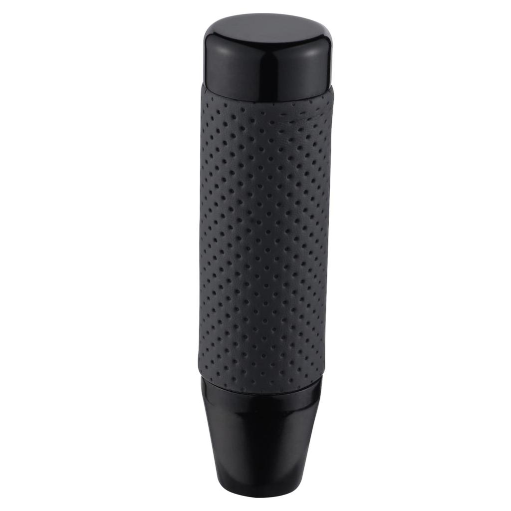 Abfer Leather Car Stick Shift Knob Weight Shifter Gear Knob Shift Lever Handle Head 130mm (Black)