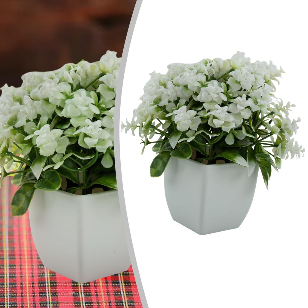 Fake Potted Plant Artificial Bonsai Home Bedroom Floral Decor Lively Plastic 15*16cm 19 Mesh Beautiful Courtyards Families