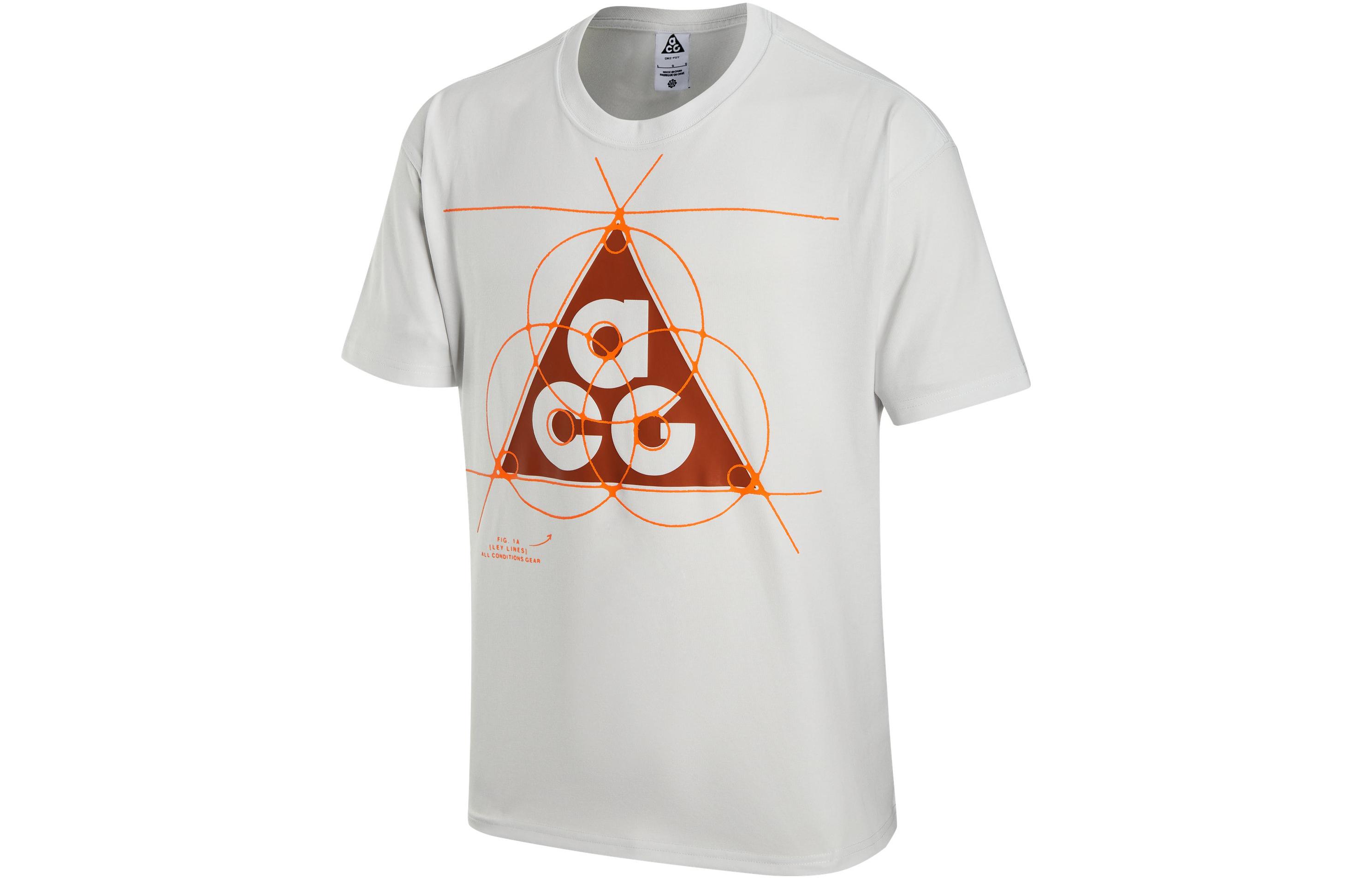 Nike ACG T Shirt Men s Mountain Peak White FB8120-121 XXL