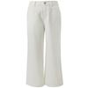 Sancai 2026 Spring High-Waist Straight-Leg White Jeans