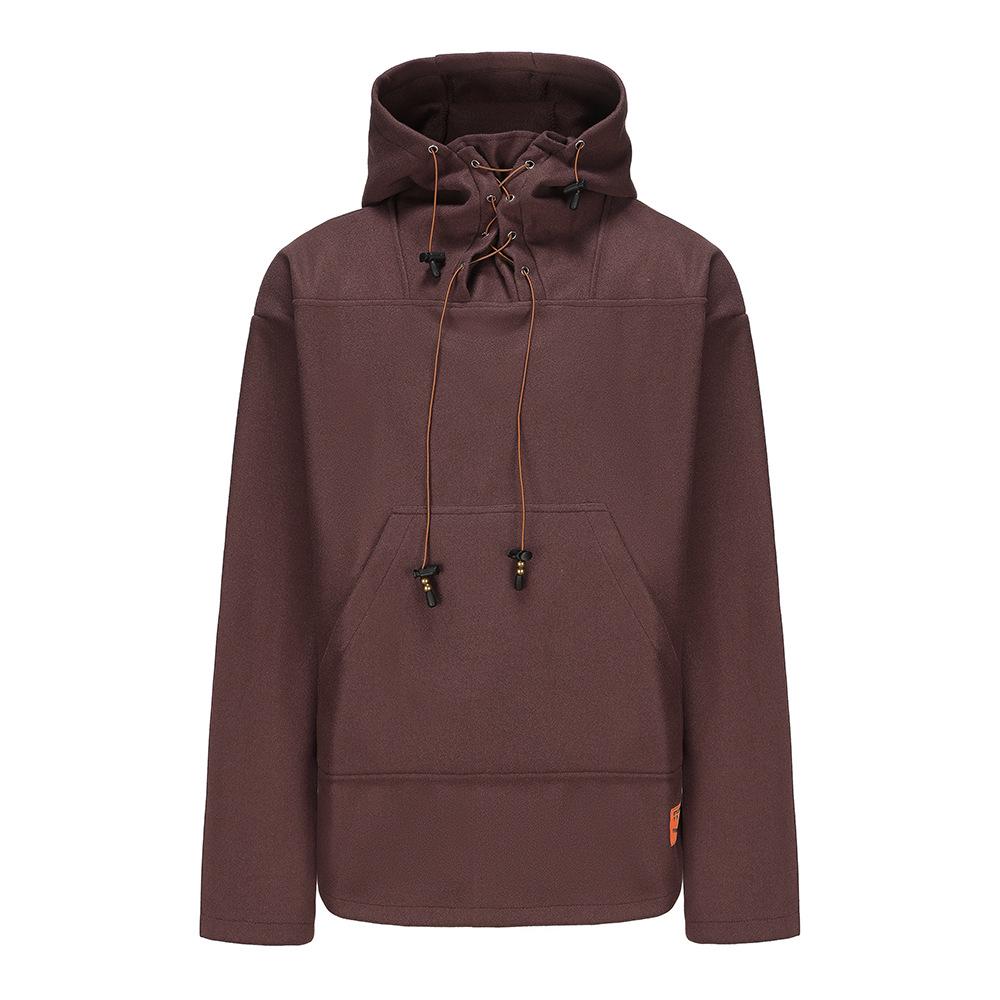 Available: European & American Mid-length Men's Woolen Hoodie - Autumn/Winter Casual Top