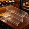 2 Tiers Wine Rack Craft Of Sturdy Acrylic Materials For Kitchen Or Offices Use