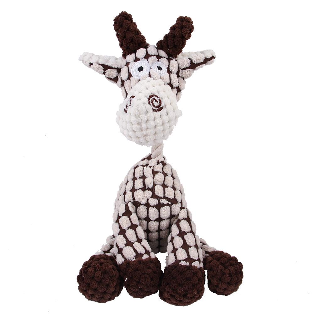 Manufacturer Wholesale Cute Cartoon Donkey Squeaky Dog Toy Indestructible Plush Pet Toy Bite-Resistant Cotton Rope Luxury Style (as the picture,One Size)