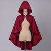 Halloween Retro Hooded Cape Medieval Shawl Costume for Adults