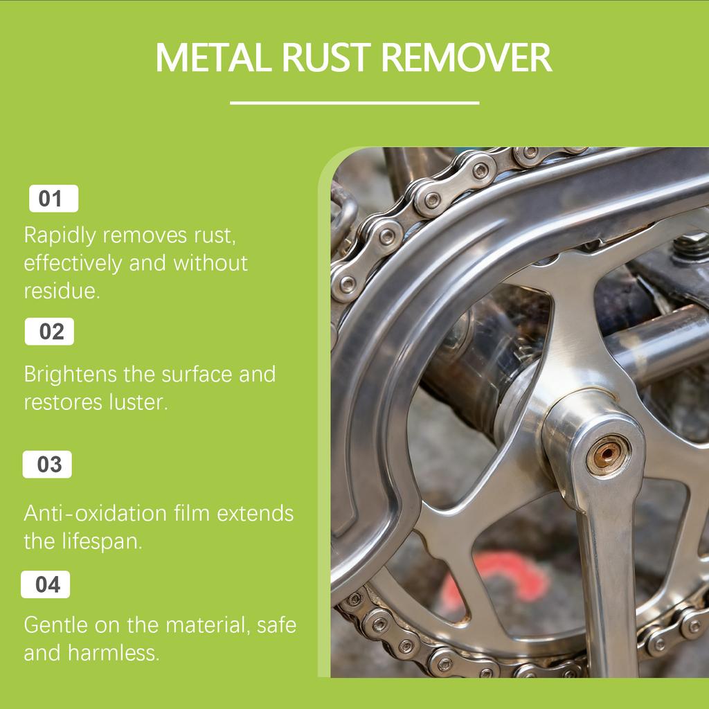 HOMONTH Metal Removal Spray Home Use Dissolves Stains, Brightens And Anti-Oxidizes Metals For Multiple Materials 237ML