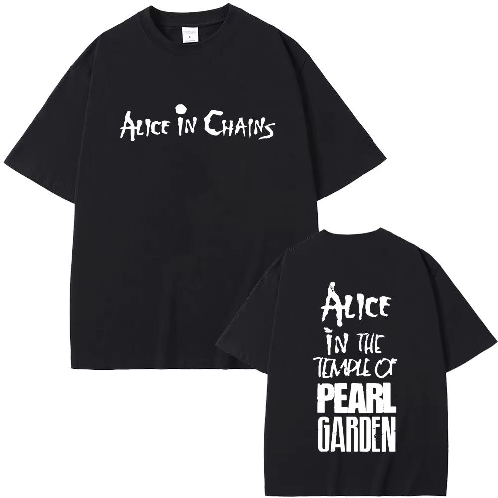 Rock Band Alice in Chains Graphic Print Tshirts Men Women Clothing Vintage Gothic Punk T Shirts Male Hip Hop Oversized Tshirts S