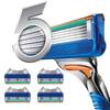4Pcs Razor For Men Shaving Blades Safety Blades Cassette Shaver Suit For Gillettee Fusione Proglide