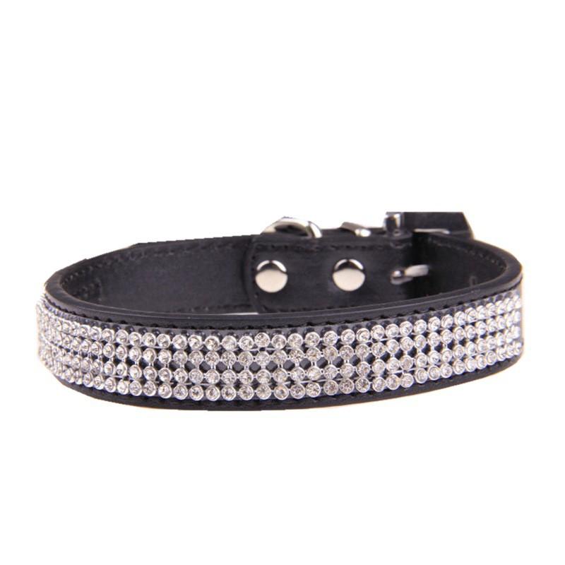 Fashion Rhinestone Dog Collar Adjustable Pet Neck Strap Small Medium Large Dogs