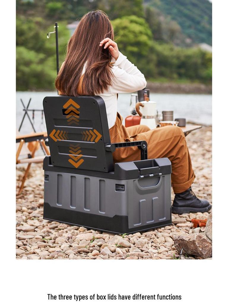 Folding Car Trunk Storage Box for Camping and Vehicle Interior Supplies