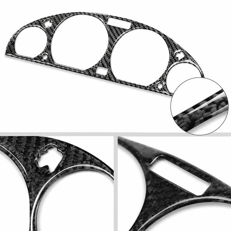 Carbon Fiber Dashboard Trim Frame for BMW 3 Series E46 1998-2004, Multi-Color Interior Decoration Replacement, Auto