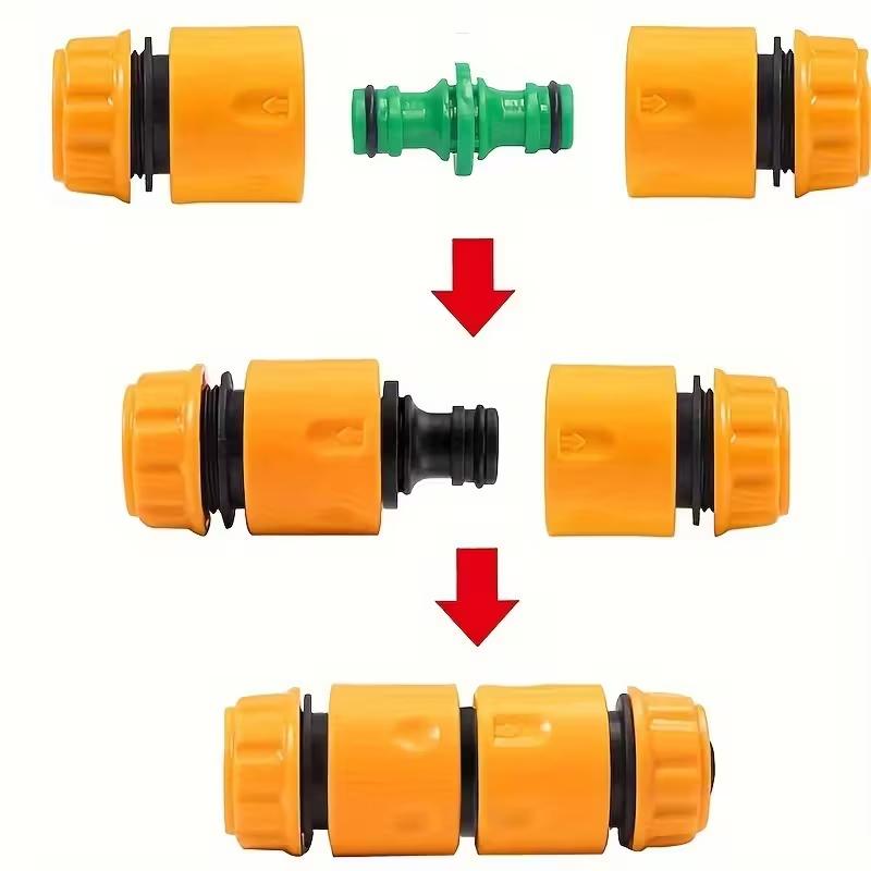 20Pcs Garden Water Pipe Connector Set: Including 10 Flow Joints, 5 Faucet Joints and 5 Two-way Couplings-suitable for Pipe