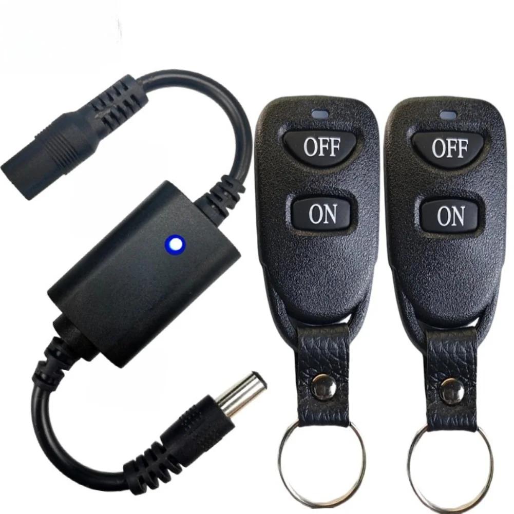 433Mhz DC 3.7V 5V 12V Wireless RF Remote Control Switch Receiver Remote On / Off Transmitter Micros Switch + Wall Sticky Remote