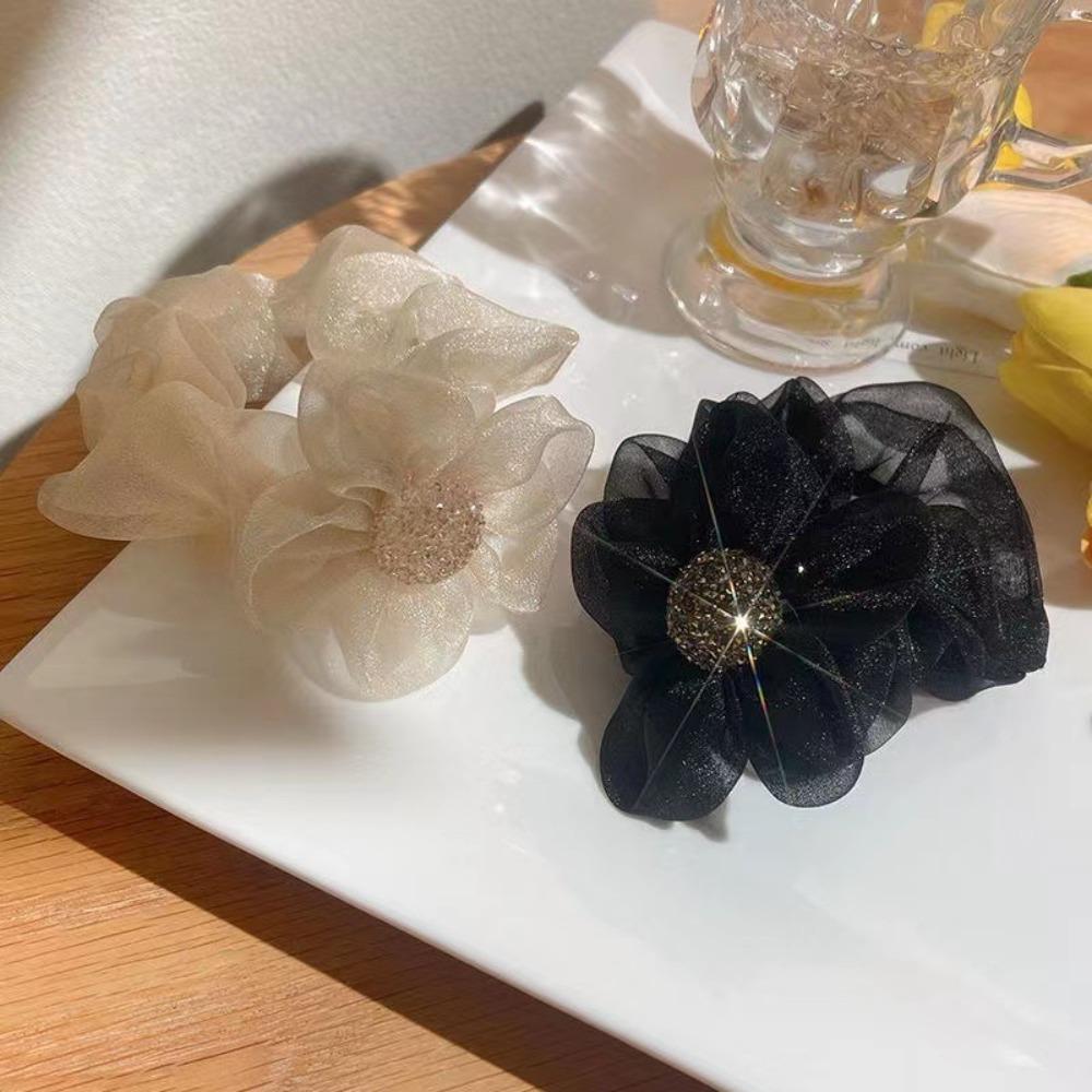 Elasticity Daisy Hair Rope Fold Flower Hair Rope Portable Sunflower Hair Ring