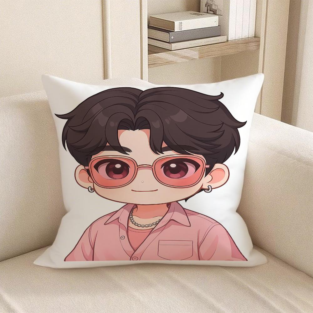 KPop Demon Hunters  There is “anime style" on the pillow: HUNTRX and other pattern pillowcases, fashionable home decoration