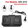 3A Lithium Battery Charger Fast Charging EU/US Plug Power Tool Portable Charger for Makita 18V 21V BL1415 BL1815 BL1830 BL1850