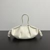 2025 new Internet celebrity catwalk model leather cloud bag dumpling bag drawstring women's bag fashion high sense messenger portable