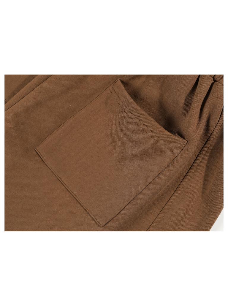 GUBIN Applique Point Sweatpants - Brown