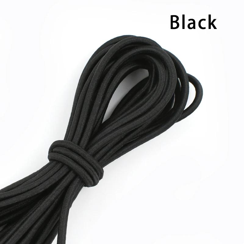 10M 2.5mm Elastic Bands Adapter HairBand Stretch Rubber Rope By Meters Apparel Belt Bungee Cord Sewing Supplies