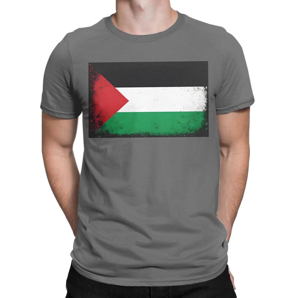 Men Keffiea Palestine Beach Palestine Map T Shirt 100 Cotton Clothes Leisure Short Sleeve Round Neck Tees Birthday Gift TShirt