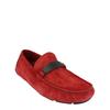 Salvatore Ferragamo Switch Suede Drivers Red