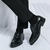 New Concise Brown Business Leather Shoes Men's Lace-up Dress Shoes Casual Italy Style Office Casual Shoes Footwear Zapatillas
