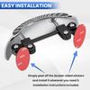 GUAIMI Motorcycle Mirrors 180 Degree Wide-angle Safety Rear View Mirror Blind Spot Side Mirror for Motorcycle, ATV/UTVs, Scooters, Cars, Aircrafts,