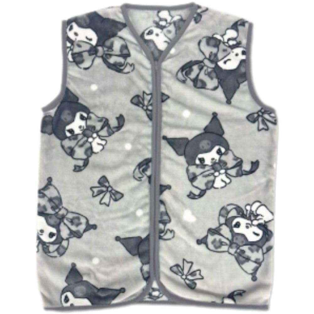 Хатаяма Сёдзи Sanrio Женская фланелевая пижама, Куроми, Прибл.. В68 x Ш52,5см (66203222)