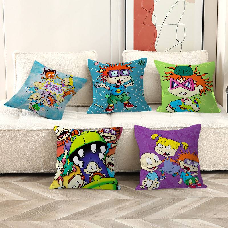 RRugrats Personalized Pillow Dust Cover Bedroom Kids Party Decoration Pillowcase Birthday Children Gift