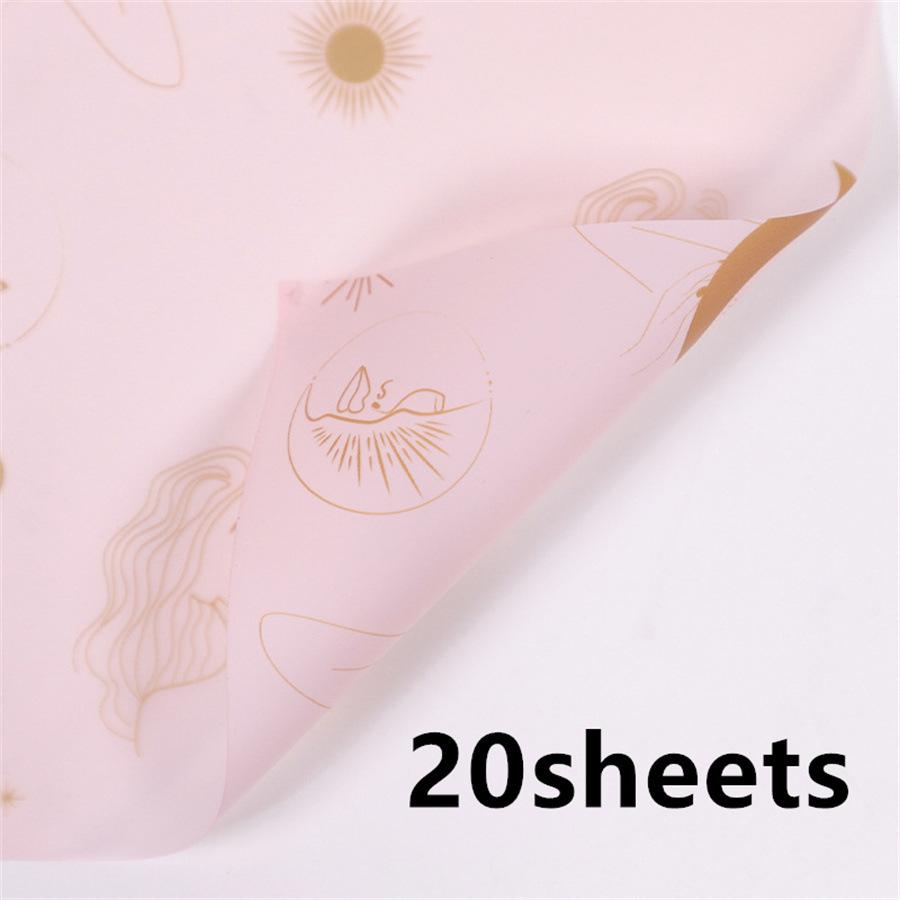 

Бумага для упаковки цветов, Богиня Луны, Магазин печатных цветов, Материалы для упаковки цветов, Бумага для букетов OPP, Цветочная упаковочная бумага Moon Muse Wrapping Paper Light Powder; 20 pcs/bag