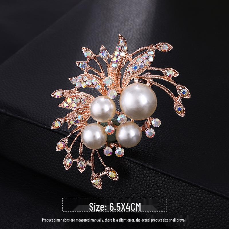 Elegant Peony Brooch: High-End Chinese Style Corsage Pin