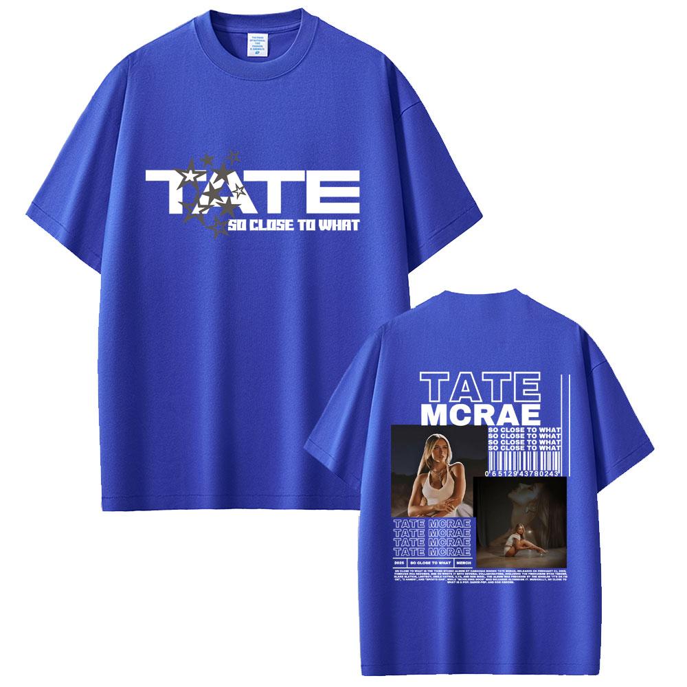 Wat Is Tate McRae's Album So Close To Miss Possession 2025 Wereldtour T-shirt Zomer Heren Dames Mode Katoenen T-shirt