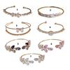 Adjustable Zircon Leaf Bracelet With Sparkling Zircon Stones Handmade Wristband Elegant Jewelry For Women Daily Wear