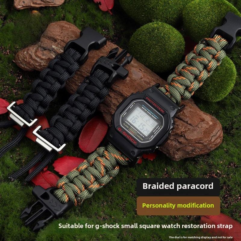 Woven nylon watch strap For Casio Gshock dw5600 GW-M5610 Ga100 GA2100 GM-5600 modify fabric dw-5600 Sports watchband accessories