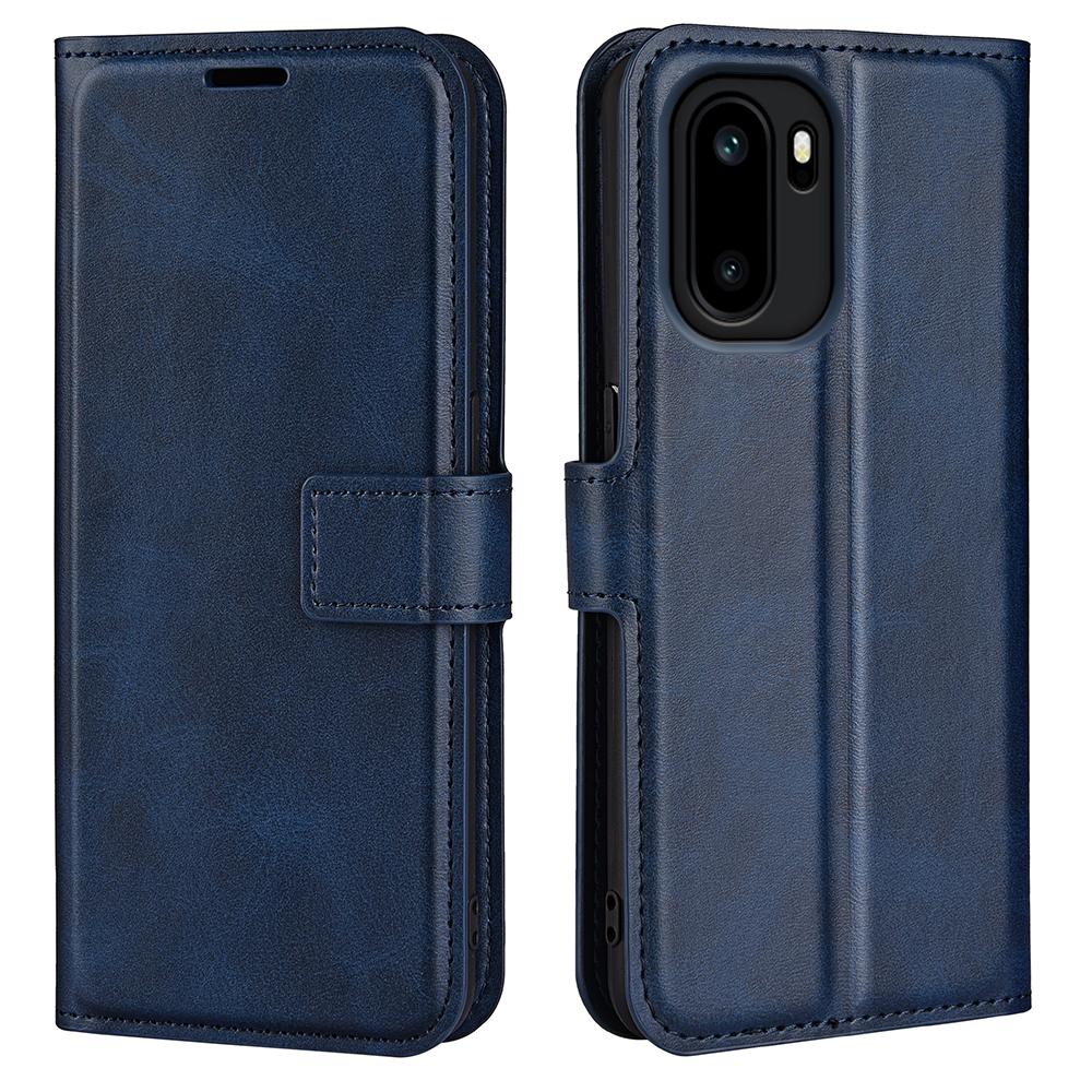 For OnePlus Ace 6 5G Stand Case Anti-Scratch Calf Texture Leather Phone Cover
