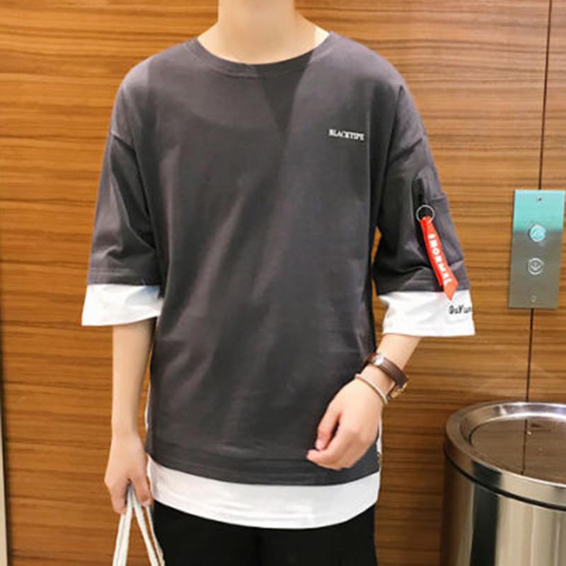 Two-piece Five-point Sleeve T-shirt 