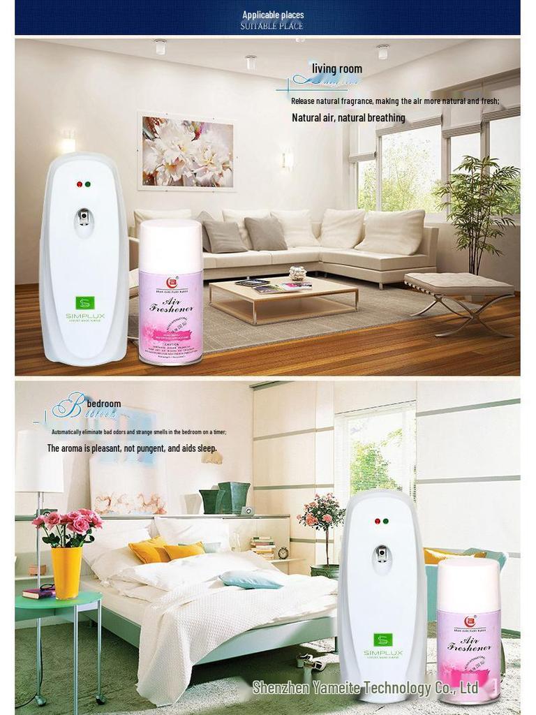 Smart Wall-Mounted Automatic Air Freshener & Purifier for Home, Bathroom, and Hotel