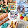 58Pcs/Set Portable Crochet Kit, DIY Beginner Crochet Knitting Hook Set With Storage Bag Material Pack and Storage Tools