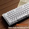 Retro Punk Mechanisches Gaming-Tastatur & Kabelgebundenes Headset für Desktop/Laptop Esports