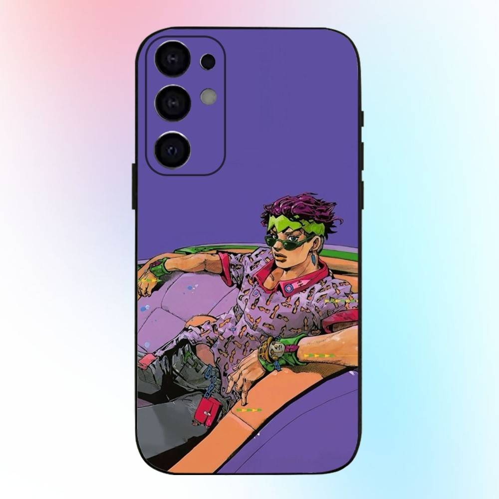 JOJO Thus Spoke Kishibe Rohan Phone Case For Samsung S25,S24,S21,S22,S23,S30,Ultra,S20,Plus,Fe,Lite,Note,10,9,5G Black Cover