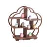 Vintage Bogu Rack Cartoon Mini Colored Birds Doll House Plum Blossom Display Rack Resin Crafts Animal Toys