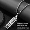 Scooter Pendant Necklace Titanium Steel Chain Sweater Chain Men's Necklace Ladies Necklace