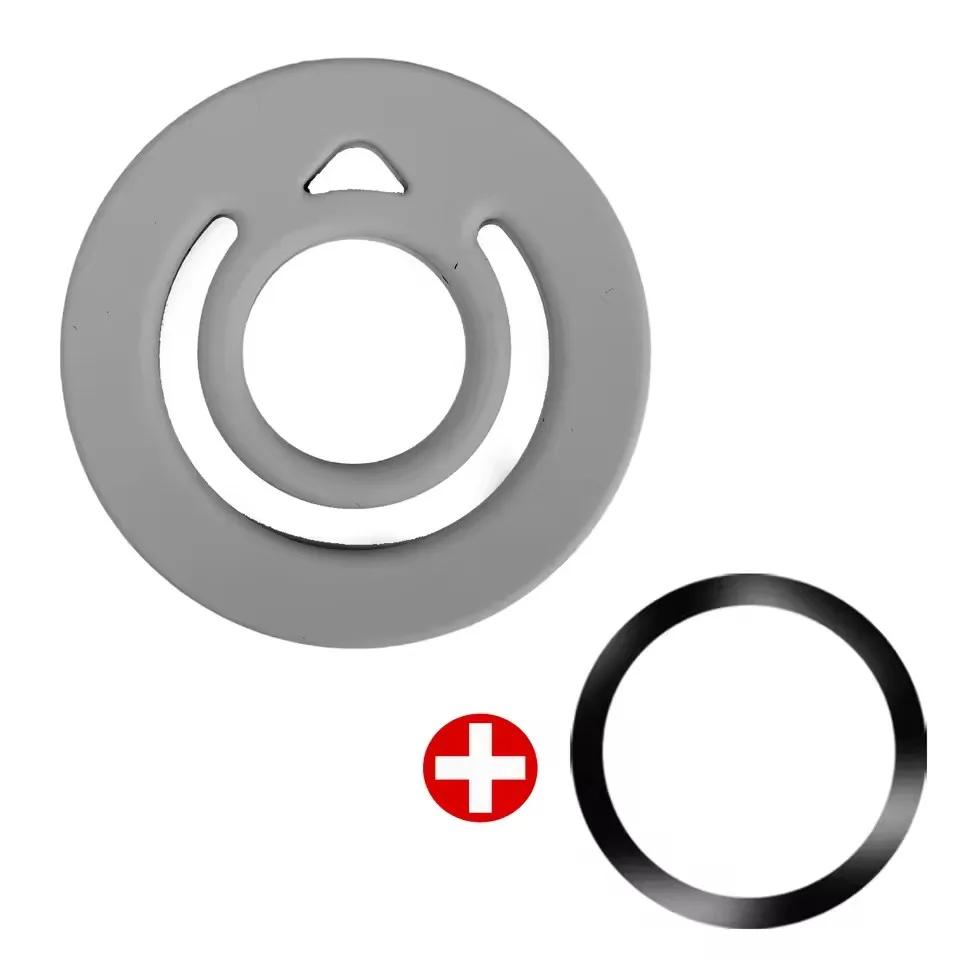 Magnetic Phone Finger Ring Holder for IPhone 16 15 14 Samsung S25 Xiaomi Soft Silicone Phone Grip Stand For MagSafe Universal