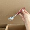Large Yuanbao Spoon with Japanese 304 Stainless Steel and Solid Wood Handle