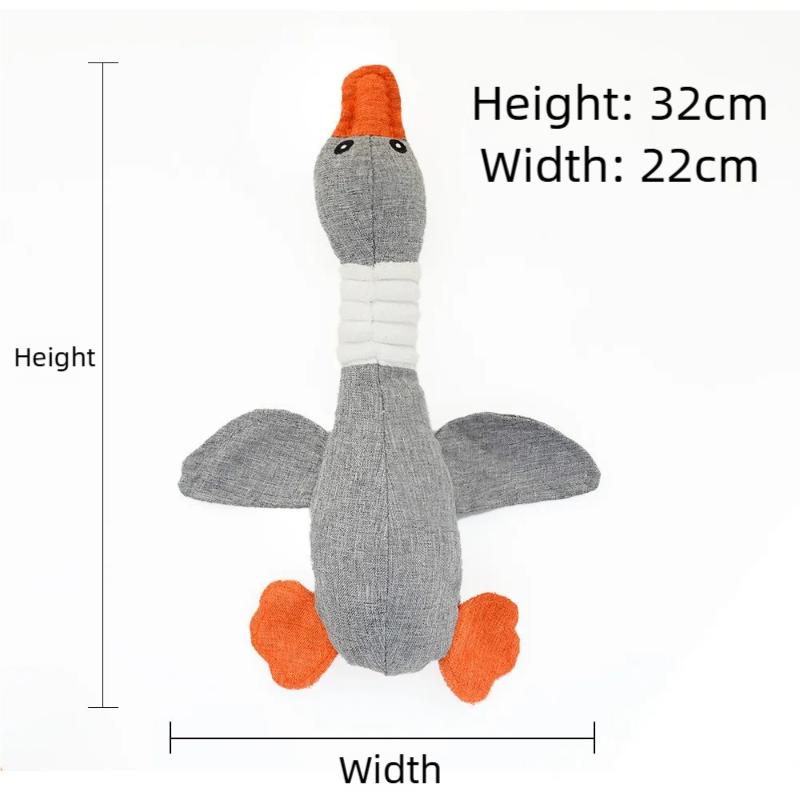 Pet Toys Geese Shape With Sound Bite Resistant Teeth Grinding Teeth Cleaning Supplies For Small Medium Large Dog Cat Pet