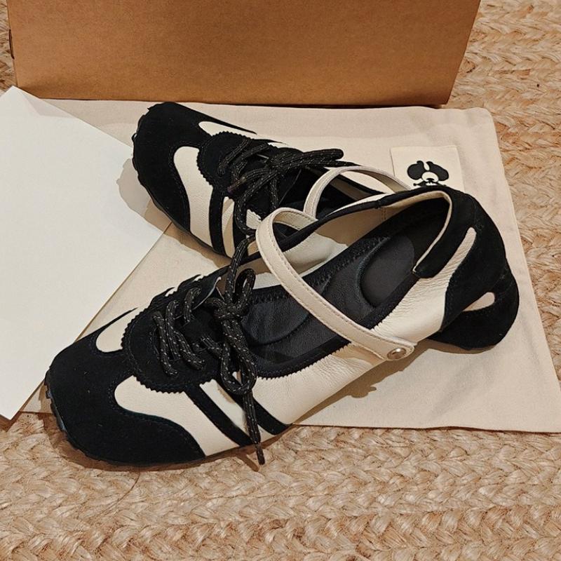 

Мода Мода Шнуровка Дизайн Балетки Женские Ретро Квадратный Носок Узкий Ремешок Пряжка Кроссовки Удобная Обувь на Мягкой Подошве Повседневная Обувь 40 чёрный